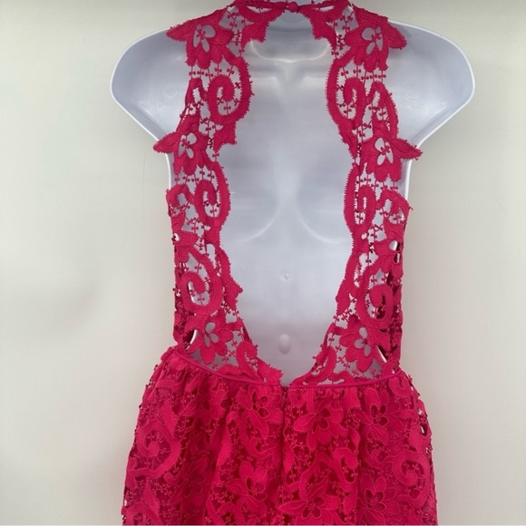 Saylor Pink Amari Lace Mini Dress Size Small - Picture 12 of 16